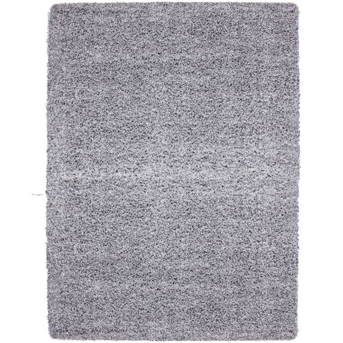 Shaggy - Tapis Uni à Poils Longs - Gris Clair 200 X 290 Cm