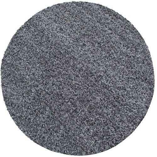 Shaggy - Tapis Uni Rond - Gris 200 X 200 Cm