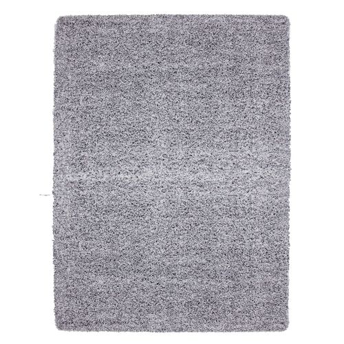 Shaggy - Tapis Uni à Poils Longs - Gris Clair 160 X 230 Cm