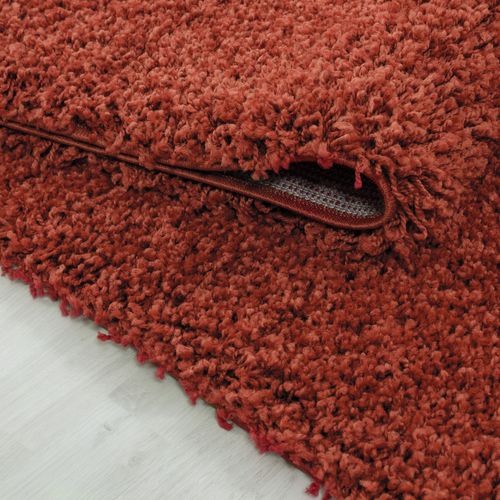 Shaggy - Tapis Uni à Poils Longs - Terra 100 X 200 Cm