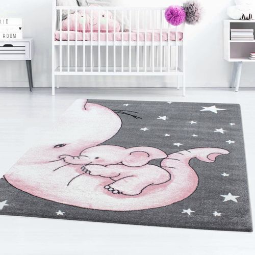 Dumboo - Tapis Enfant - Rose 080 X 150 Cm