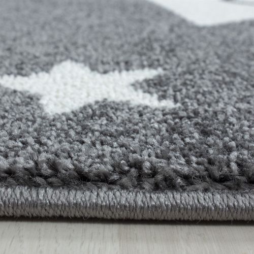 Etoiles - Tapis Enfant - Gris 160 X 230 Cm
