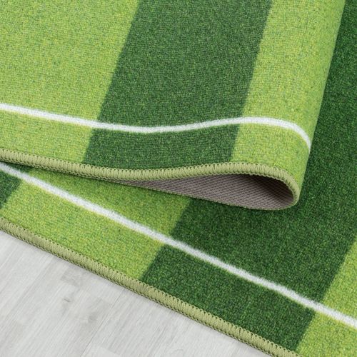 Football - Tapis Enfant Lavable Vert 100 X 150 Cm