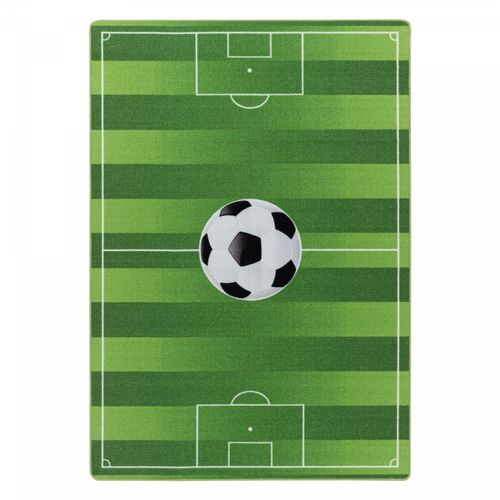 Football - Tapis Enfant Lavable Vert 80 X 120 Cm