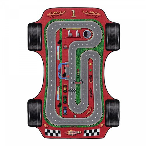 Cars - Tapis Enfant Lavable Rouge 160 X 230 Cm