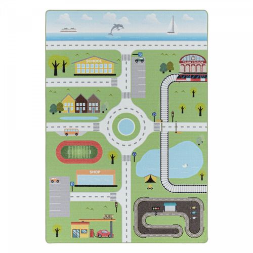 Circuit - Tapis Enfant Lavanle Vert 160 X 230 Cm