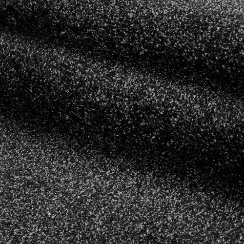 Tapis Rond Uni De Salon Chambre Relax Sobre Et Epuré - Anthracite 120 X 120 Cm