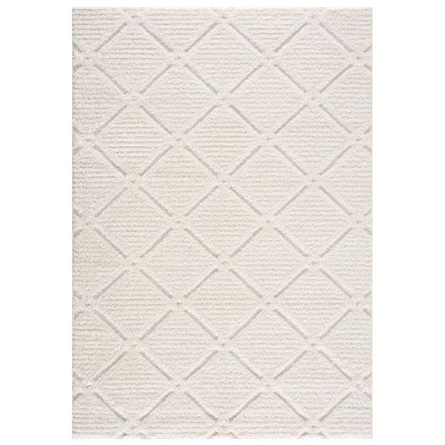 Amore 01 - Tapis à Poils Longs Et Relief Crème 120x170cm