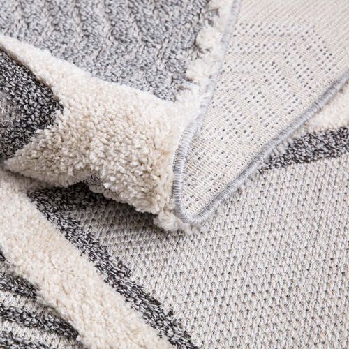 Tapis Boho Chic à Franges Tressées Multicolore 140x200cm