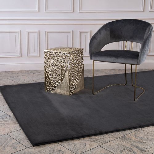 Tapis De Fourrure Velours Graphite 160x230cm