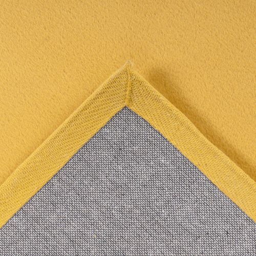 Tapis De Fourrure Velours Jaune Poussin 80x150cm