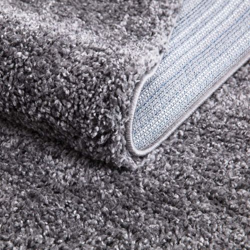 Tapis à Poils Longs Softy Gris Foncé 230x320cm