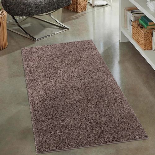 Tapis à Poils Longs Softy Mocca 80x300cm