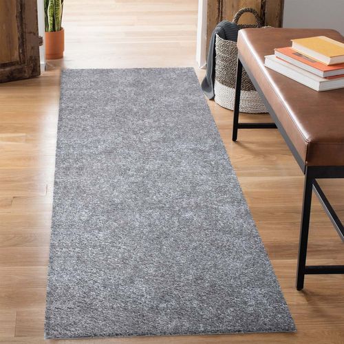 Tapis à Poils Longs Softy Gris Souris 230x320cm