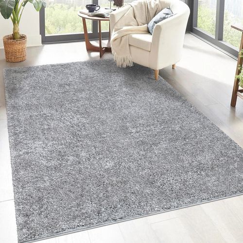 Tapis à Poils Longs Softy Gris Souris 160x230cm