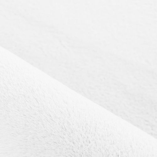 Tapis Fausse Fourrure Toucher Doux Blanc 120x170cm