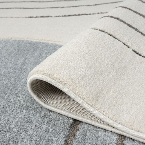 Tapis Bohème Chic Crème Et Gris 200x290cm