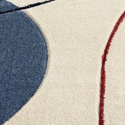 Tapis Bohème Chic Crème Et Multicolore 200x290cm