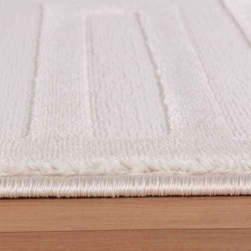 Tapis Rifi Laineux à Motif En Relief Crème 280x370cm