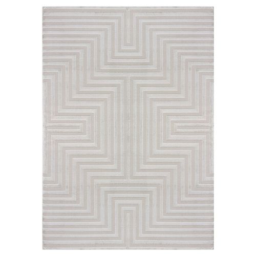 Tapis Rifi Laineux à Motif En Relief Gris 280x370cm