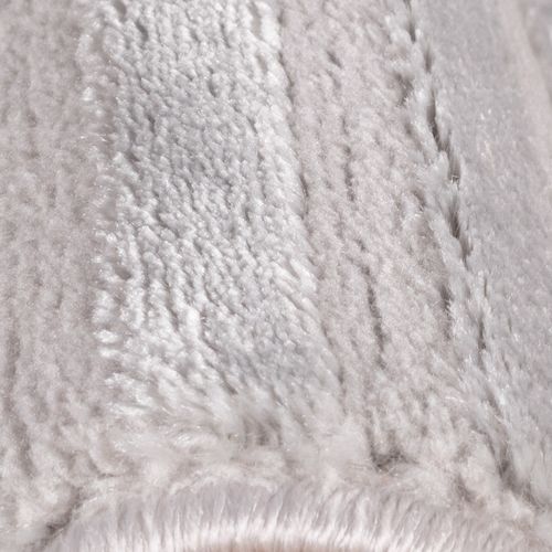 Tapis 70's Laineux à Motif En Relief Gris 280x370cm