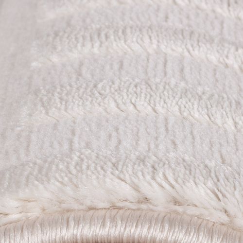 Tapis Aswan Laineux à Motif En Relief Crème 280x370cm