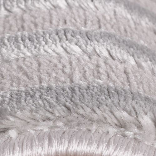 Tapis Aswan Laineux à Motif En Relief Gris 280x370cm