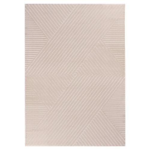 Tapis Noa Laineux à Motif En Relief Beige 280x370cm