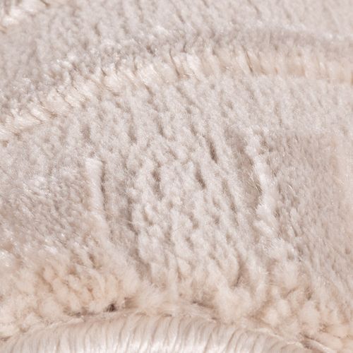 Tapis Noa Laineux à Motif En Relief Beige 280x370cm