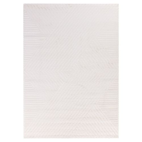 Tapis Noa Laineux à Motif En Relief Crème 280x370cm