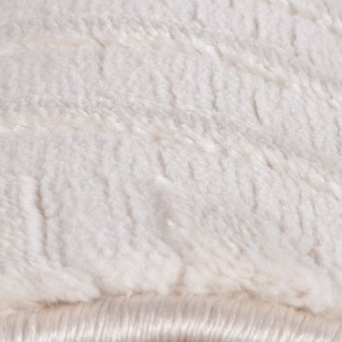 Tapis Noa Laineux à Motif En Relief Crème 280x370cm