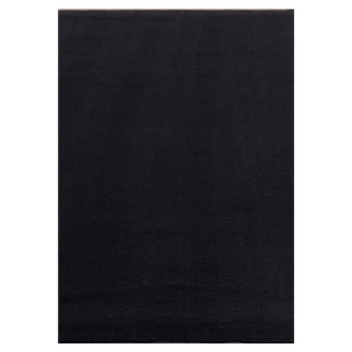 Tapis Lavable En Microfibre Douce - Noir 240x340cm