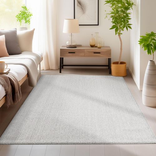Tapis Naturel Aspect Jute Gris Clair 120x170cm