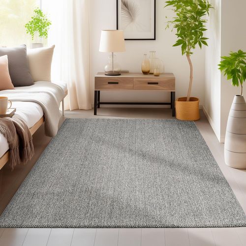 Tapis Naturel Aspect Jute Gris 240x340cm