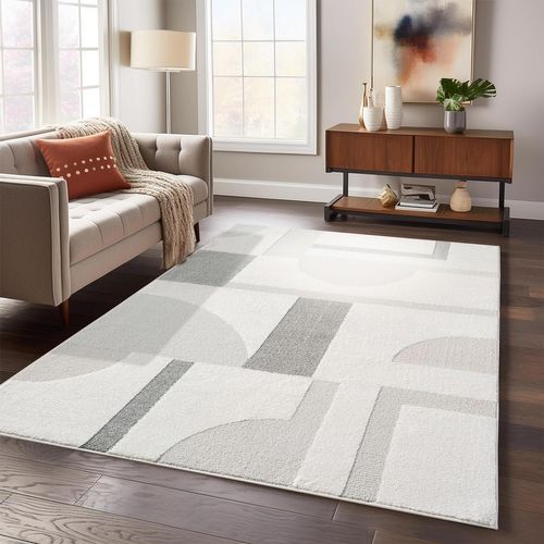 Tapis Japan à Motifs 3d En Relief - Gris 140x200cm