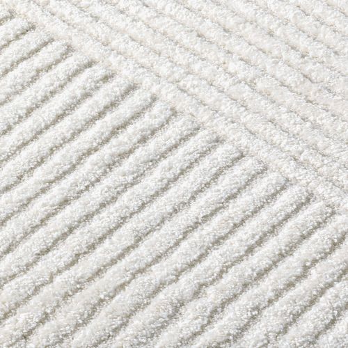 Tapis Emy à Motifs Géométrique En Relief - Crème 120x170cm