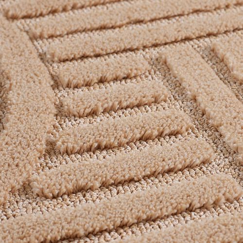 Tapis Rond à Relief Lena Rose 80x80cm