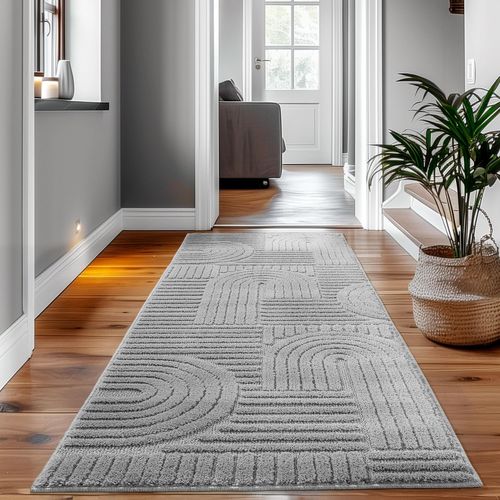 Tapis à Relief Lena Gris 160x230cm