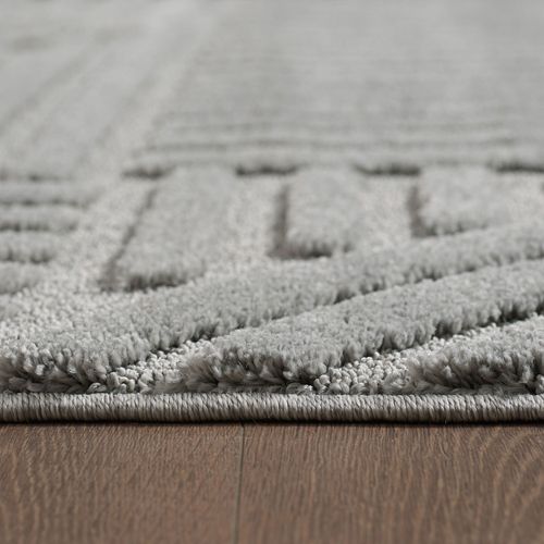 Tapis à Relief Lena Gris 80x250cm