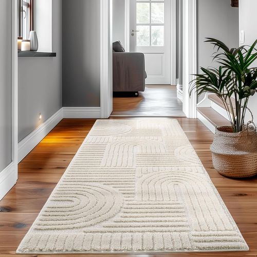 Tapis à Relief Lena Crème 140x200cm