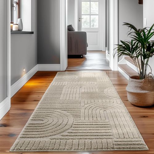 Tapis à Relief Lena Beige 140x200cm