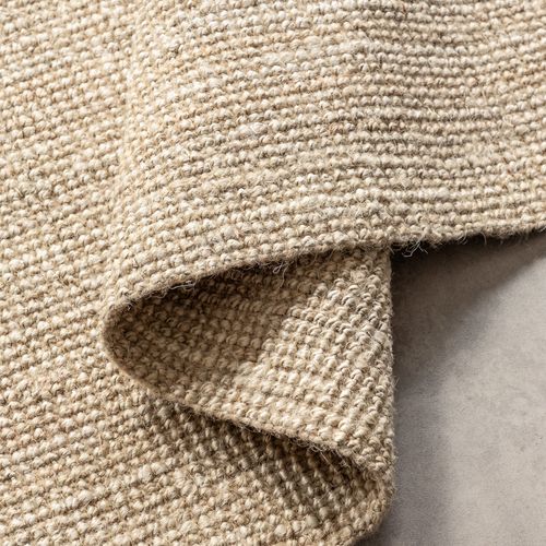 Tapis 80x200cm Jute Bouclé Jaipur Blanc Ivoire