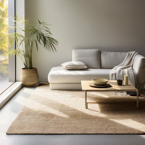 Tapis En Jute Bouclé Jaipur Beige 160x230cm