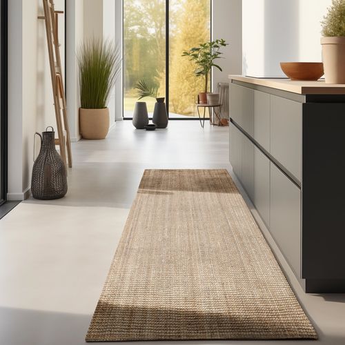 Tapis 80x150cm Jute Bouclé Jaipur Beige