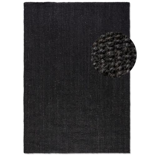 Tapis 120x170cm Jute Bouclé Jaipur Noir