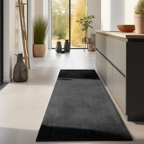 Tapis 80x150cm Jute Bouclé Jaipur Noir