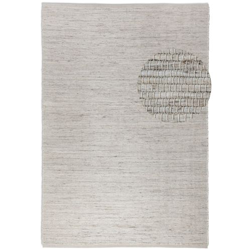 Tapis 160x230cm Naturel En Jute Harmony Blanc Ivoire