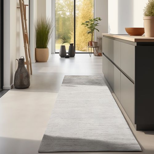 Tapis 60x90cm Naturel En Jute Harmony Blanc Ivoire