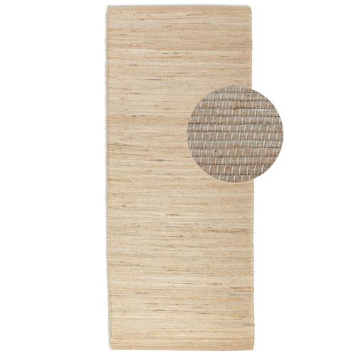 Tapis 80x200cm Naturel En Jute Harmony Beige Naturel