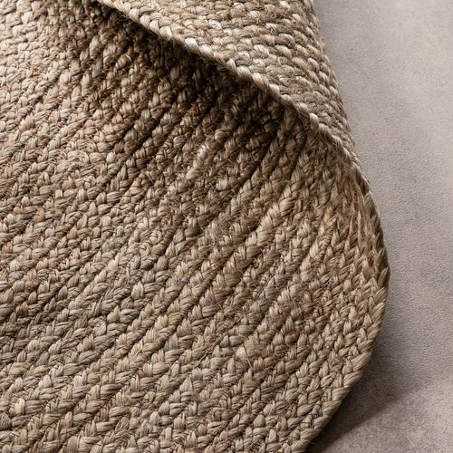 Tapis Rond En Jute Mahal Marron 200x200cm